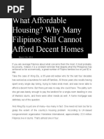 What Affordable Housing? Why Many Filipinos Still Cannot Afford Decent Homes