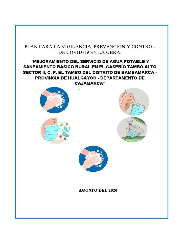 Plan COVID | PDF | Lavado de manos | Condicion cronica