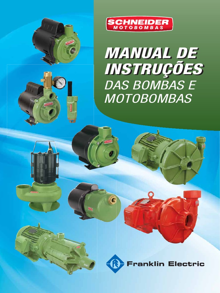 Manual de Instruções Das Bombas e Motobombas SCHINAIDER PDF | PDF | Bomba |  Quantidades físicas