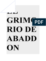 EL GRIMORIO DE ABADDON , Ttrad.español ferdinad stevenson