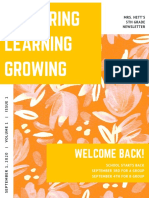 Exploring Learning Growing September 8-11 2020 1