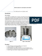 Sieve Shaker Analysis of Soil Sample