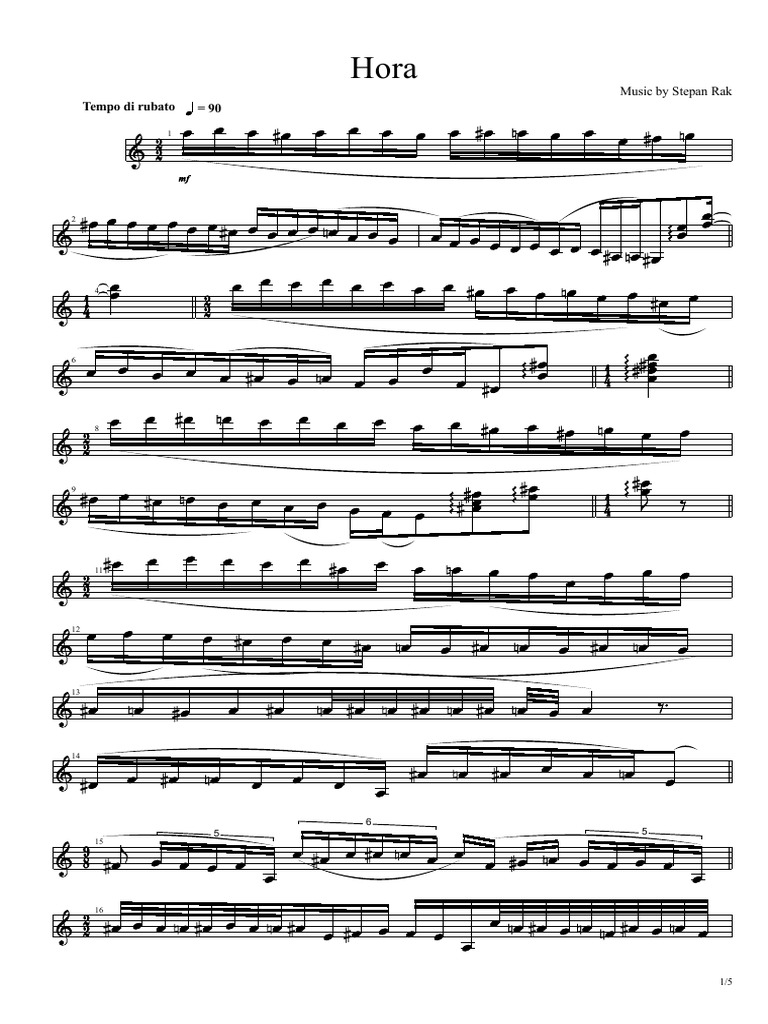 Hora de Stepan Rak - Partition PDF | PDF