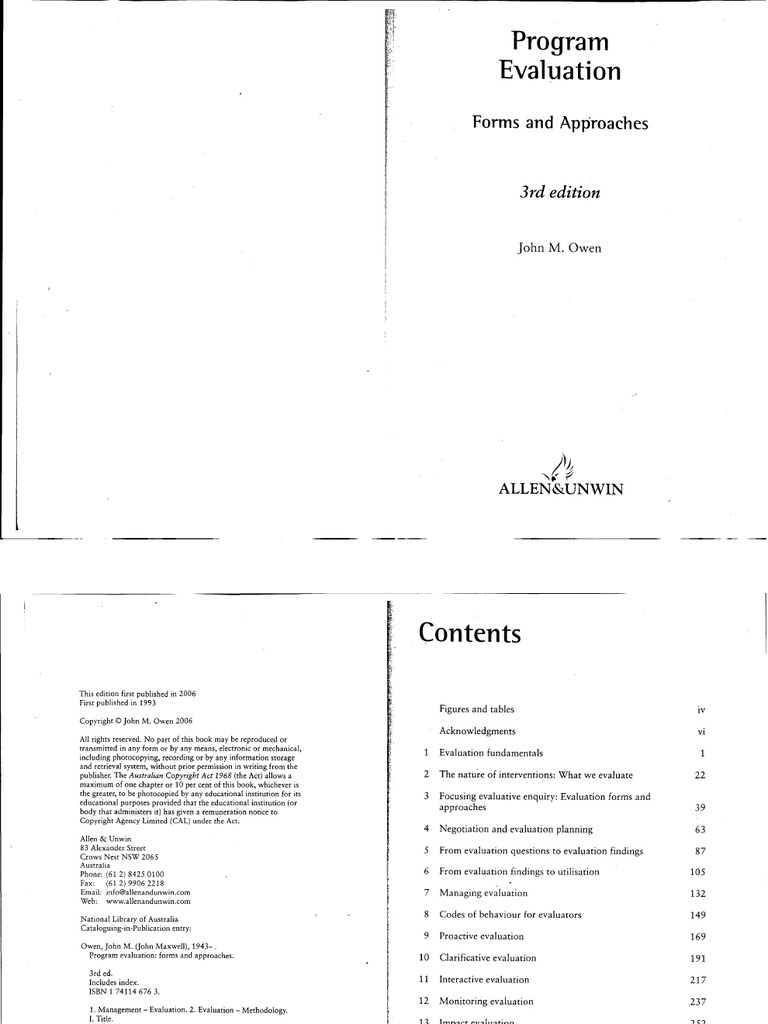 Program Evaluation Form and Approach2 | PDF | Business