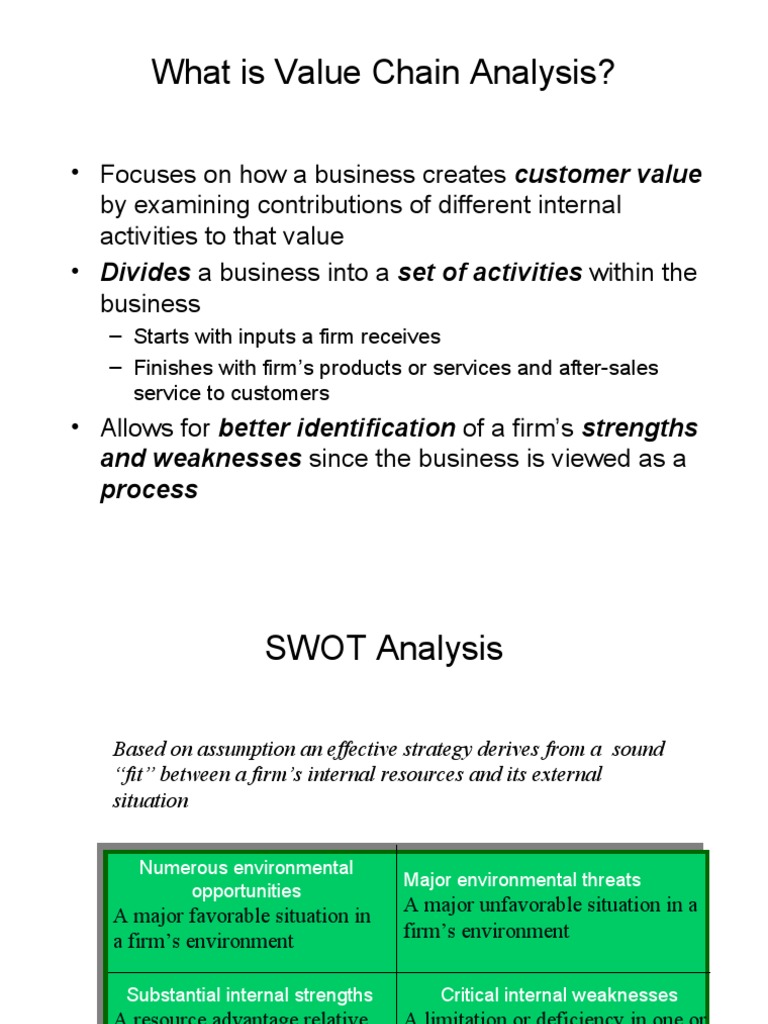 What Is Value Chain Analysis? | PDF | Business Economics | Business Process