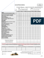 FT 33 SST Inspección Pre Operacional Motoniveladora