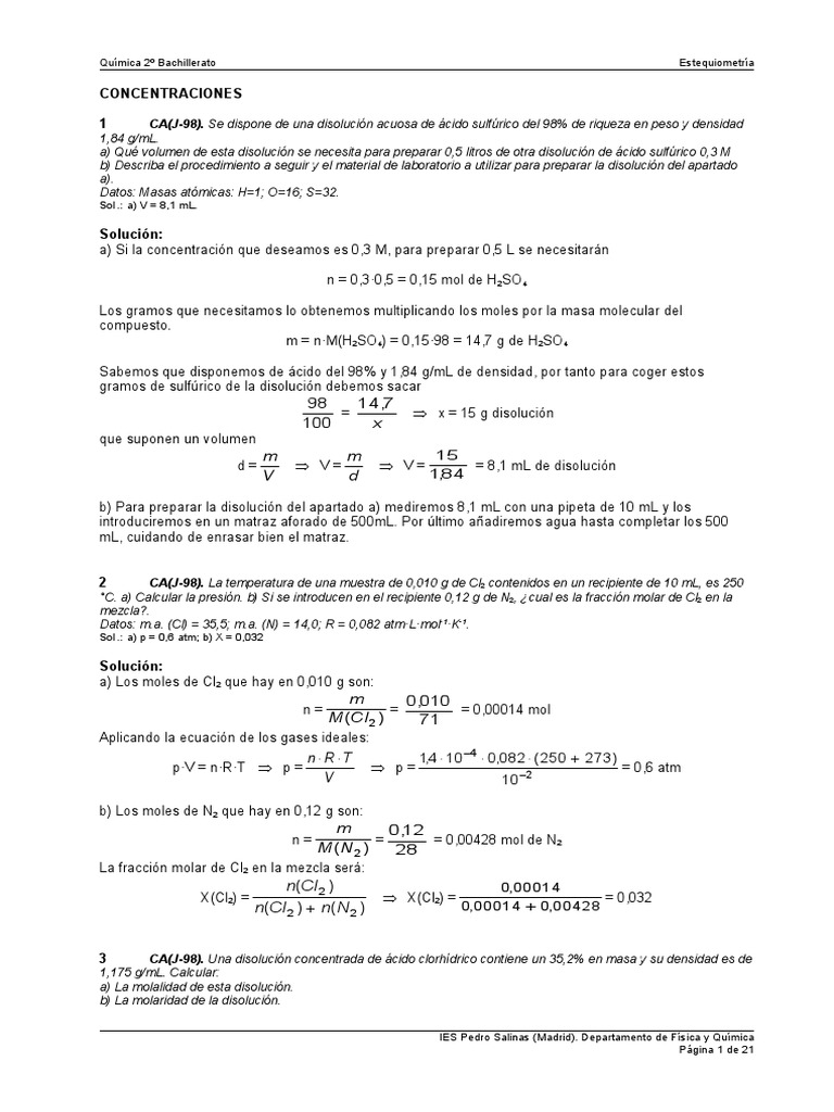 2qesteqpr Concentracion Acido Clorhidrico