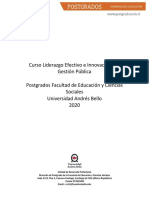 Curso Liderazgo Efectivo e Innovación en La Gestión Pública