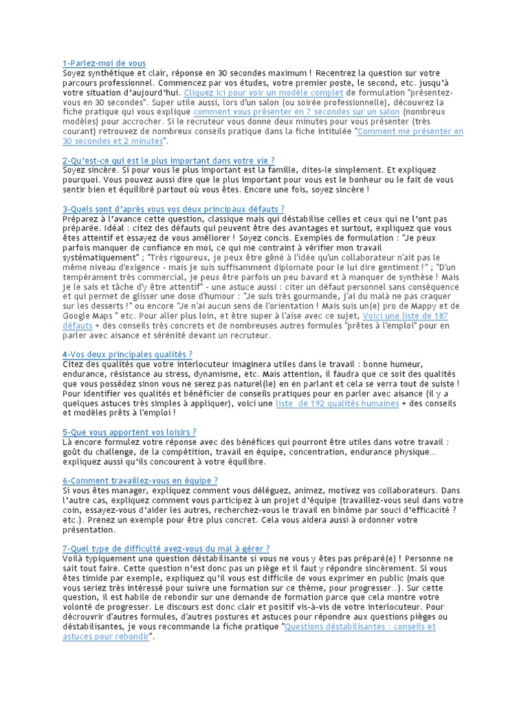 Question Réponse Entretien D embauche Aide Soignante 25 Questions Reponse Entretien D'embauche PDF | PDF | Entretien d'embauche  | Recrutement