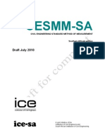 CESMM-SA - Civil Engineering Standard Method of Measurement