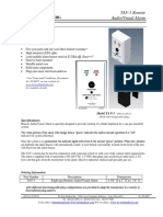 99-0485 REV A Remote TAV-1 Alarm