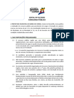 EDITAL #01/2020 Concurso Público: 1. Das Disposições Preliminares