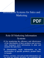 Information Systems For Sales and Marketing