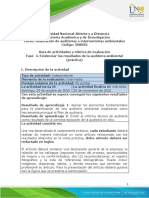 Guía de Actividades y Rúbrica de Evaluación - Unidad 2 - Fase 4. Evidenciar Los Resultados de La Auditoría Ambiental (Práctica)