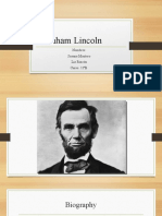 Abraham Lincoln: Nombres: Susana Montero Liz Rincón Curso: 11ºB