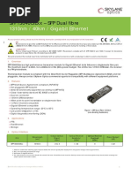 1310Nm / 40Km / Gigabit Ethernet: Sfp13040Gexx - SFP Dual Fibre