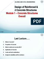 Module 1 Concrete Structures Overall Lecture 2