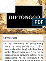 Diptonggo - Ponolohiya TROGANI