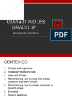 Guía #01-Inglés GRADO: 8º: Diana Carolina Ortiz Bravo