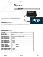 Sealed Lithium Ion Rechargeable Battery: Composition