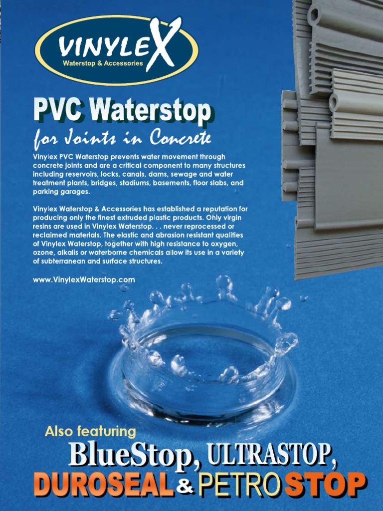 VinyleX Waterstop Catalog PDF Concrete Mechanical Engineering