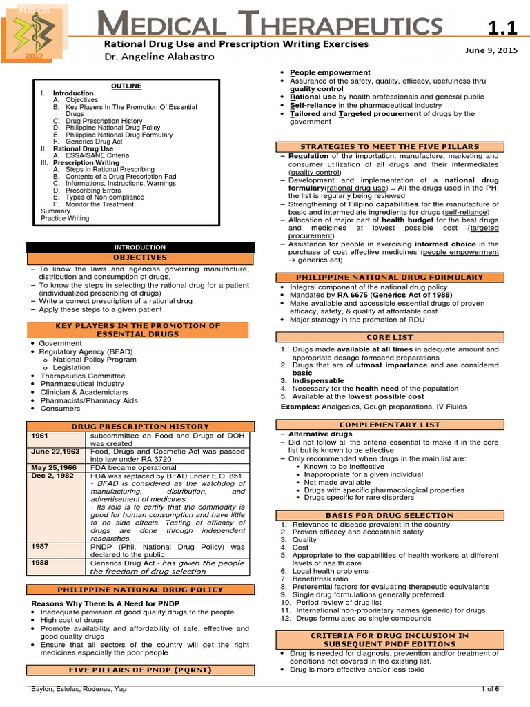 Rational Drug Use and Prescription Guide | PDF | Medical Prescription ...