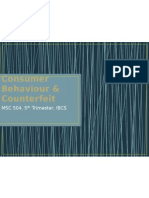 Consumer Behaviour & Counterfeit: MSC 504, 5 Trimester, IBCS