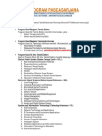 Program Pascasarjana Departemen Teknik Elektro dan TI FT UGM