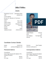 Form Id: 20Sf8M6Ntwmm: Candidate Basic Details