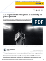 Ciencias_ Las Sorprendentes Ventajas de La Ansiedad y Las Preocupaciones _ NOTICIAS EL COMERCIO PERÚ