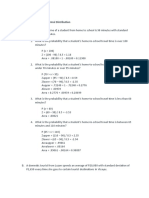 Assignment Module 3. Normal Distribution