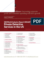 IBISWorld Industry Report Private Detective Services in The US 2019