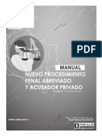 Manual de Procedimiento Penal Abreviado y Acusador Privado Ley 1826 de 2017