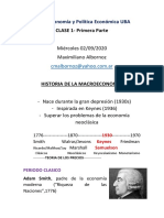 Clase 1-Historia de La Macroeconomia PDF