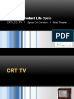 Product Life Cycle: CRT-LCD TV / Spray On Condom / Imax Theater