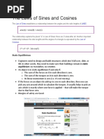 The Laws of Sines and Cosines: Static Equilibrium