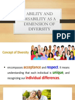 Ability and Disability As A Dimension of Diversity PDF