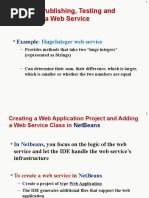 Creating, Publishing, Testing and Describing A Web Service: Example