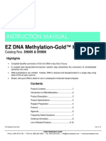 Instruction Manual: EZ DNA Methylation-Gold ™ Kit