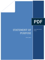 Statement of Purpose: Ureka Educational Group
