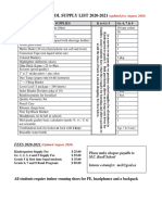 Supply List 2020-2021 - Updated August 2020 PDF
