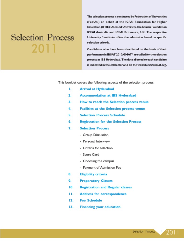 Selection Process | PDF | Career & Growth