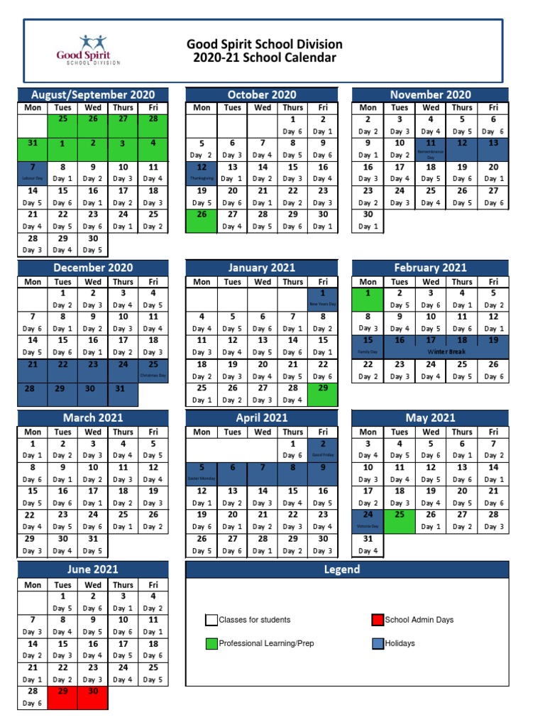 Gssd Calendar 2025 Pdf 