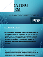 Operating System: Assingment-Context Switch