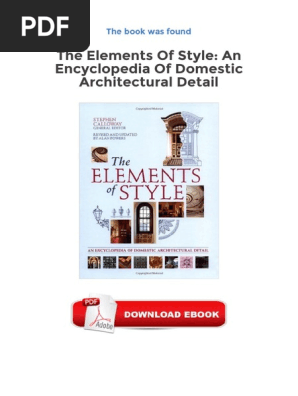 The Elements Of Style An Encyclopedia Of Domestic Architectural Detail PDF