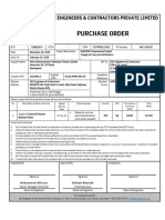 Purchase Order: SKC Engineers & Contractors Private Limited