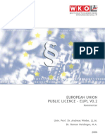 European Union Public Licence - Eupl V0.2: Kommentar