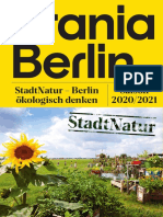 Urania Berlin Jahresmagazin 2020-2021 - StadtNatur - Berlin Ökologisch Denken