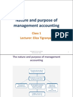 Topic 1 - Chapter 1 - Nature and Purpose of Management Accounting