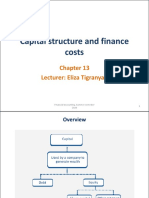 Topic 13 - Capital Structure and Finance Costs PDF